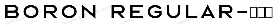 Boron Regular字体转换